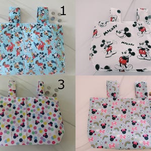 Wheelchair Armrest Caddy: Cotton Side Bag with Magnetic Button