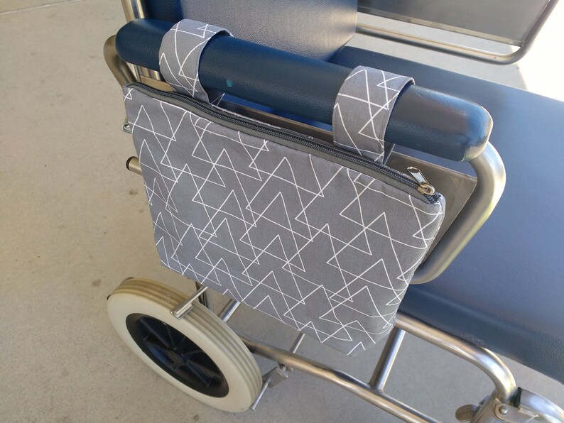 Wheelchair Bag With Zip Wheelchair Organiser Wheelchair Etsy