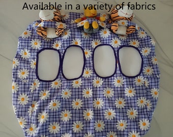 NEW PRODUCT on SALE :Shopping trolley cover with pockets/trolley cart liner/shopping cart cover-Single or double seat