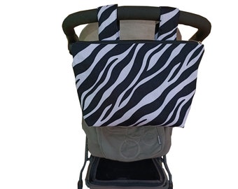 Pram caddy with zipper - pram organiser - mini wet bag - stroller organiser - stroller caddy - diaper bag - Palm