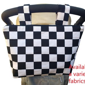 Pram caddy with zipper - pram organiser - mini wet bag - stroller organiser - stroller caddy - diaper bag