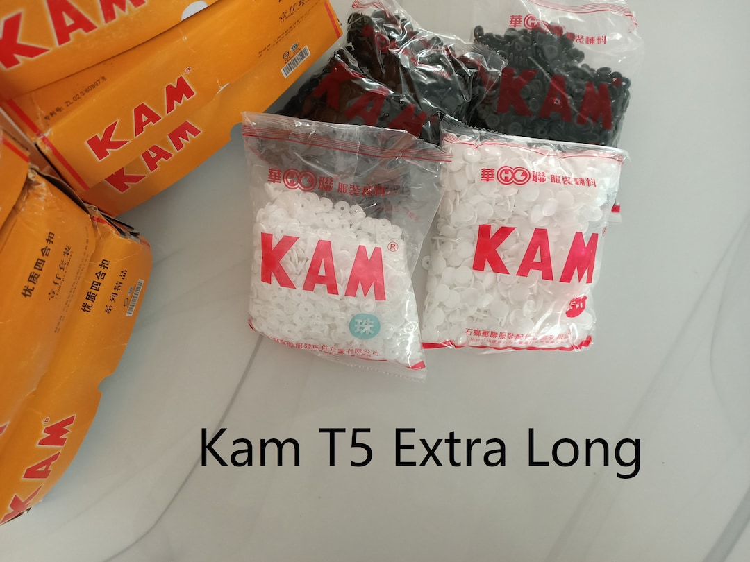 KAM Snaps 25 Sets LONG PRONG Size 20 prong 6.2mm Kam® Plastic
