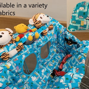 新製品販売中：ポケット付きショッピングカートカバー/トロリーカートライナー/ショッピングカートカバー-シングルまたはダブルシート