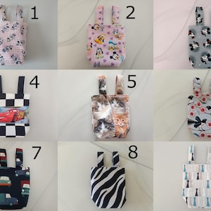 Wheelchair Side Pouch: Cotton Organizer Bag with Waterproof Lining