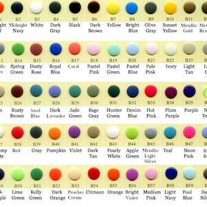 KAM Plastic Snaps: Size 20, Colorful Fasteners for Bibs & Clothing