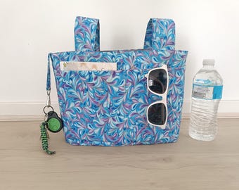 Walker Bag with Bottle Holder: Wheelchair Organizer, Cotton Accessory
