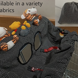 NEW PRODUCT on SALE :Shopping trolley cover with pockets/trolley cart liner/shopping cart cover-Single or double seat