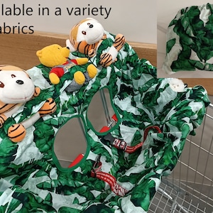新製品販売中：ポケット付きショッピングカートカバー/トロリーカートライナー/ショッピングカートカバー-シングルまたはダブルシート