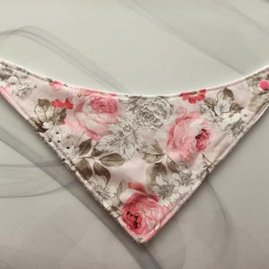 Cotton Bandana Baby Bib: Absorbent Terry Towel Backing