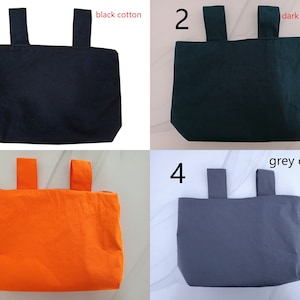 Wheelchair bag with zip; Wheelchair organiser; Wheelchair accessory; Wheel chair arm rest bag; Side bag, Pouch, Wheelchair bag