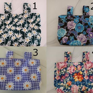 Waterproof Cotton Wheelchair Bag with Zipper: Accessory Organizer, Handmade in Australia