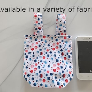 Wheelchair Side Pouch: Cotton Arm Rest Organizer