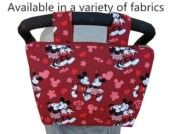 Pram caddy with zipper - pram organiser - mini wet bag - stroller organiser - stroller caddy - diaper bag -Disney Theme