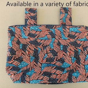Wheelchair bag with zip; Wheelchair organiser; Wheelchair accessory; Wheel chair arm rest bag; Side bag, Pouch, Wheelchair bag,USA flag