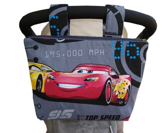 Pram caddy with zipper - pram organiser - mini wet bag - stroller organiser - stroller caddy - diaper bag