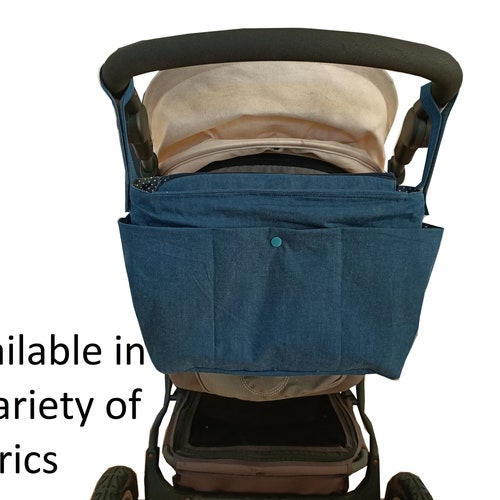 Organizador de Carrinho de Bebê Elegante: Bolsa Organizadora Multicolorida para Carrinho de Bebê