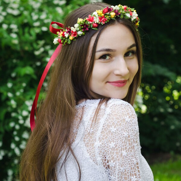 ukrainian flower headpiece