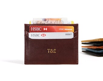 Slim Card Wallet Personalized Card Holder