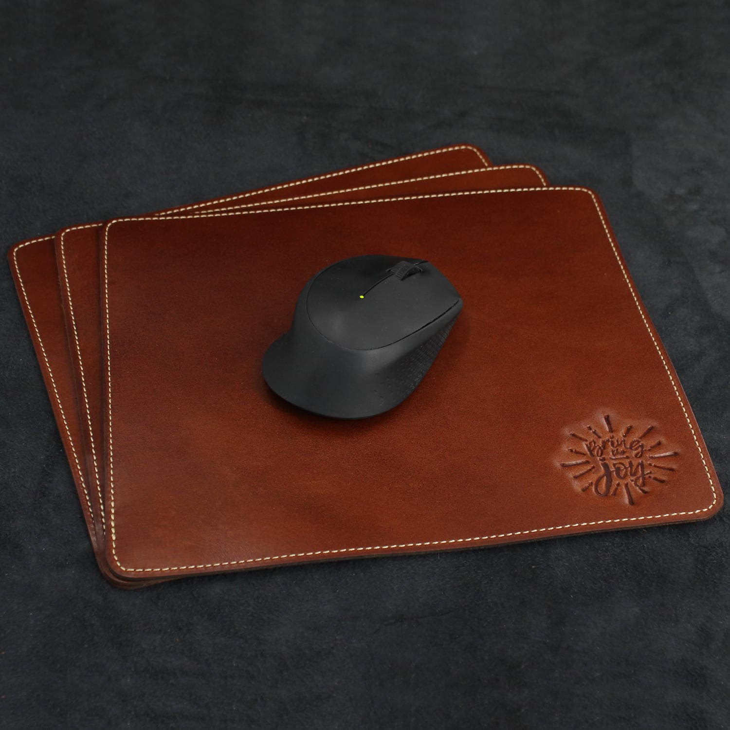 Leather Mouse Pad Real Leather Mouse Mat Leather Mouse Pad Etsy