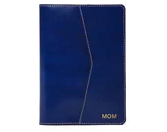 Libreta de piel personalizada de regalo, tamaño A5, recargable, agenda de piel