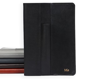 Personalized A5 Goatskin Leather Journal, Refillable Travelers Notebook