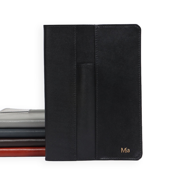 Free Gift Refillable Leather A5 Traveler's  Notebook,  Personalised Leather Journal with Front Pen Pocket, Leather Diary