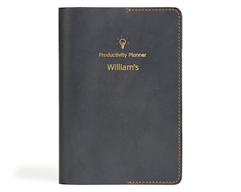 Refillable A5 Leather Notebook Personalised Leather Traveler's Journal - Free Gift