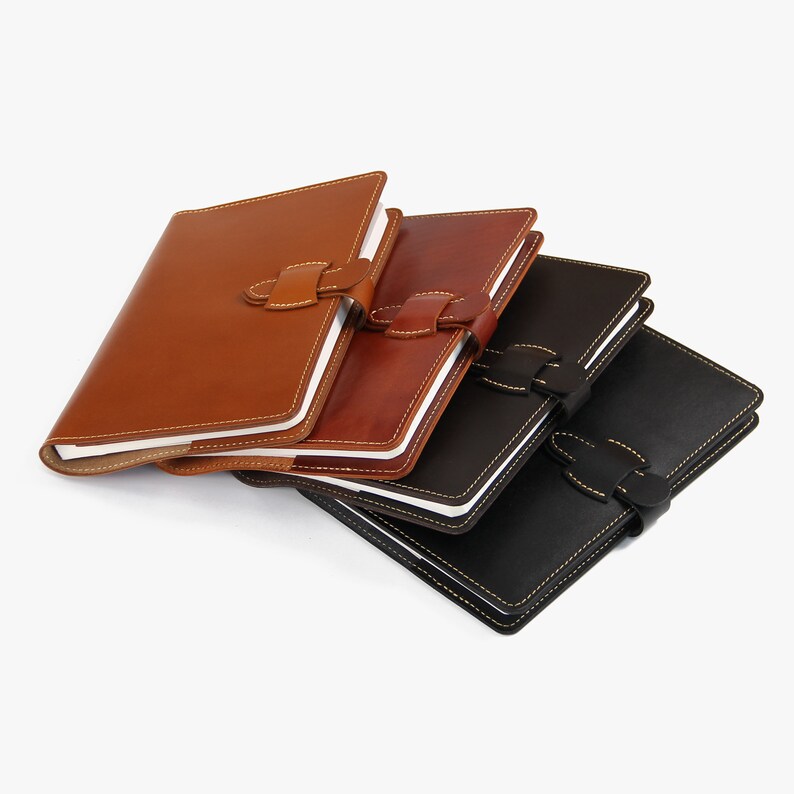 Refillable A5 Notebook Leather Journal Personalised Notebook Etsy