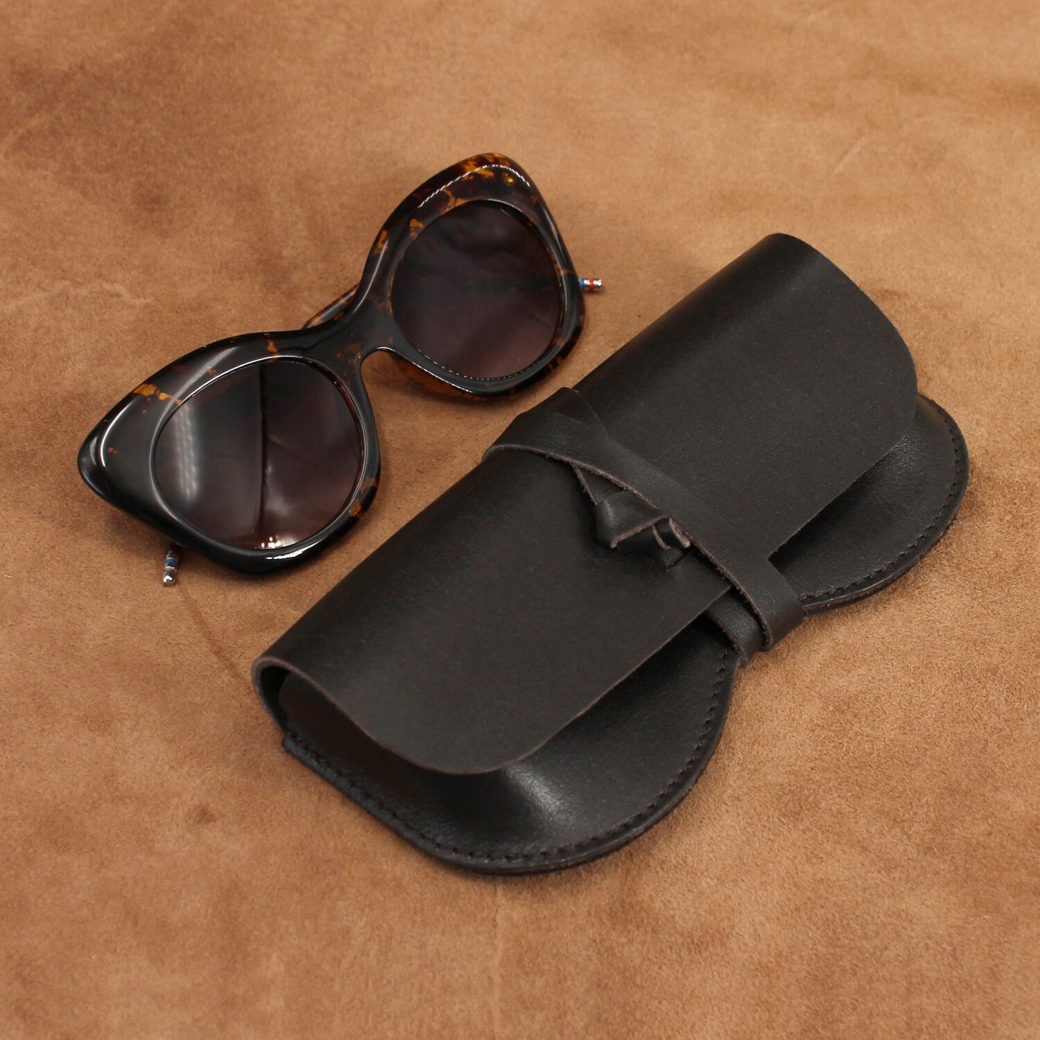 Leather Sunglasses Holder Glasses Case Sunglass Cover Case Etsy