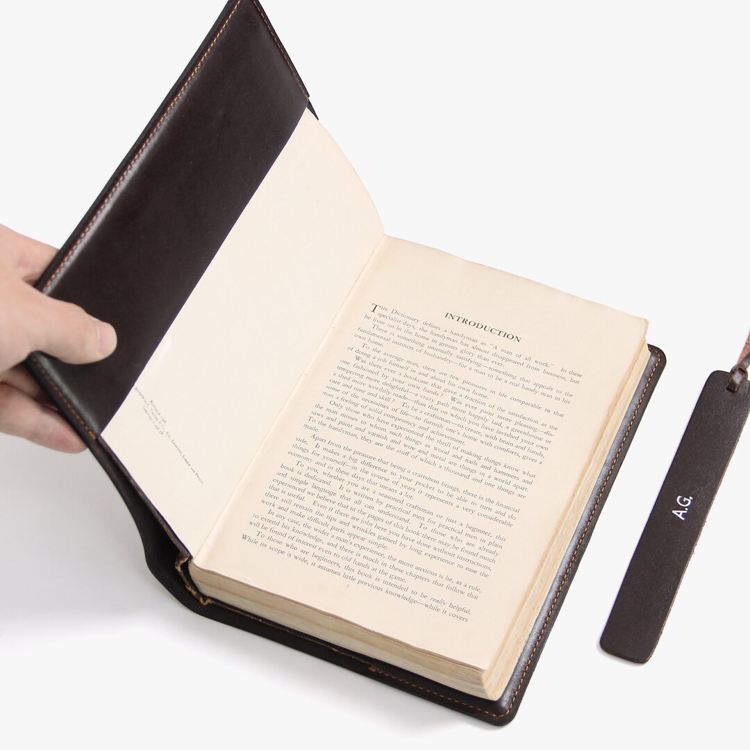 Custom Made Leather Book Cover Etsy UK