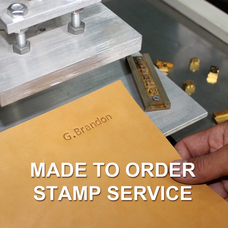 Made-to-Order Custom-Made Personalised Leather Branding Stamp Service Logo Image Symbol Any Design Any Character image 3