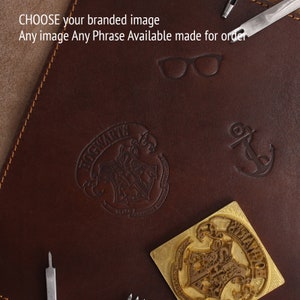 Made-to-Order Custom-Made Personalised Leather Branding Stamp Service Logo Image Symbol Any Design Any Character image 2