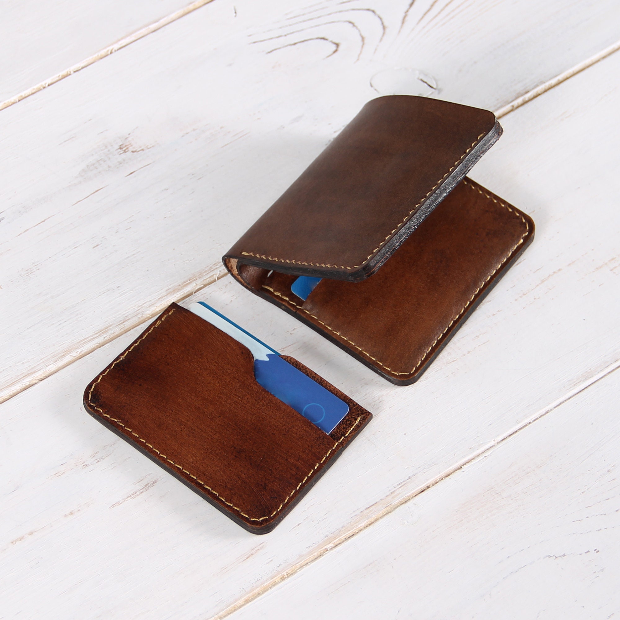Personalised Vegetable Tanned Leather Wallet for Men - Etsy UK