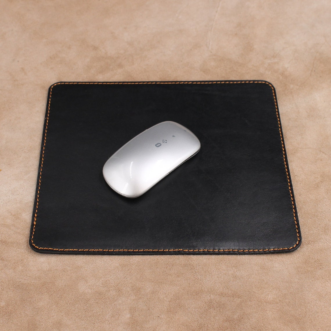 Leather Mouse Pad Real Leather Mouse Mat Leather Mouse Pad Etsy