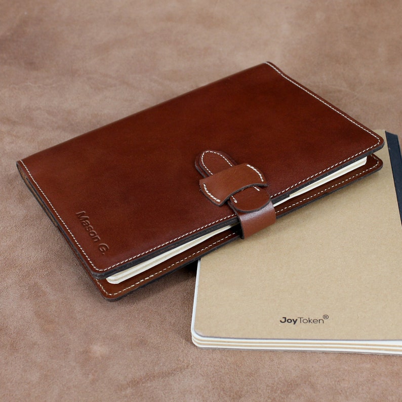 Refillable A5 Notebook Leather Journal Personalised Notebook Etsy