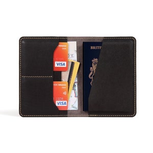 Passport Holder Leather Passport cover with Card Holders Travel Document