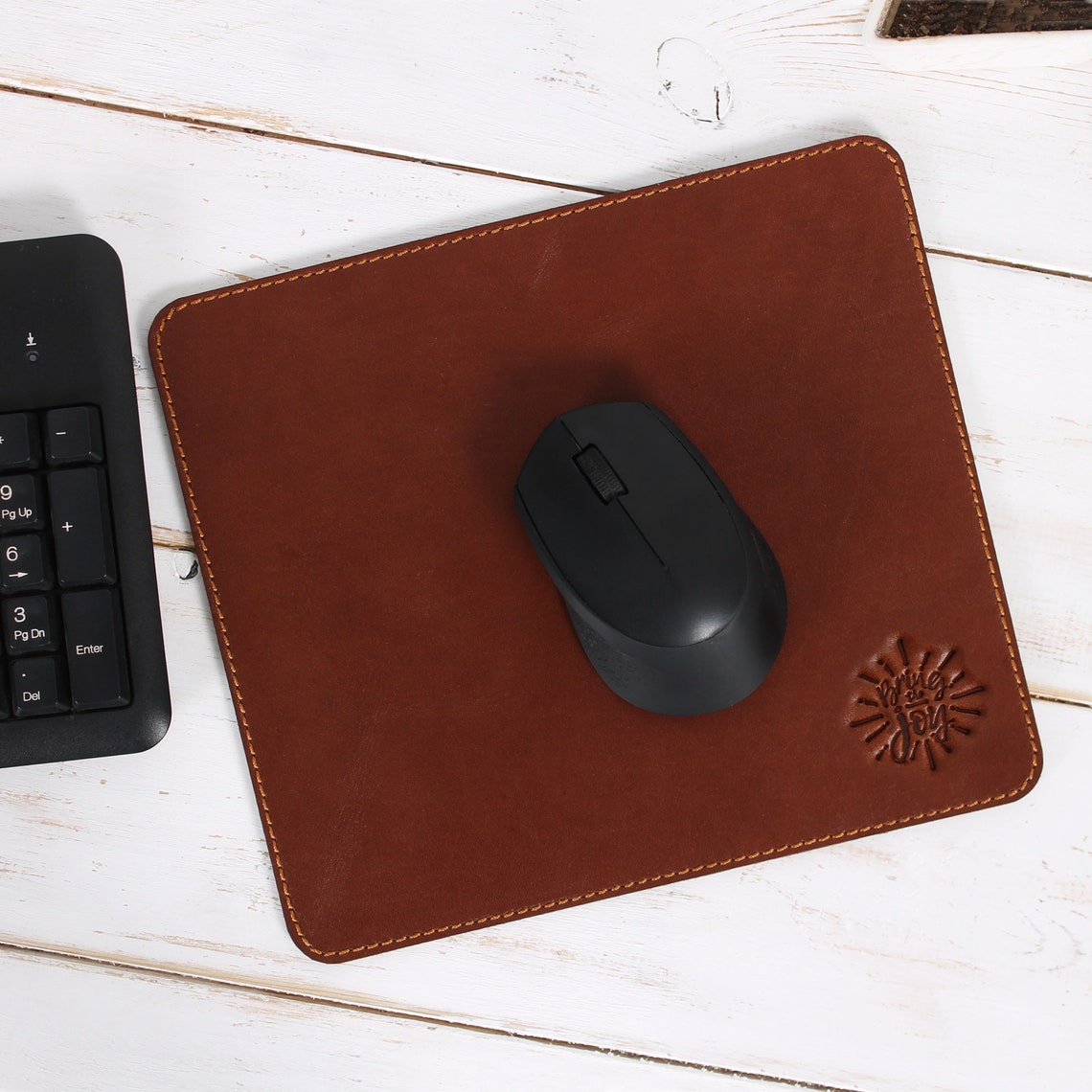 Leather Mouse Pad Real Leather Mouse Mat Leather Mouse Pad Etsy