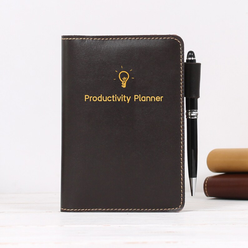 Refillable Leather A6 Notebook Personalised Journal A6 Etsy