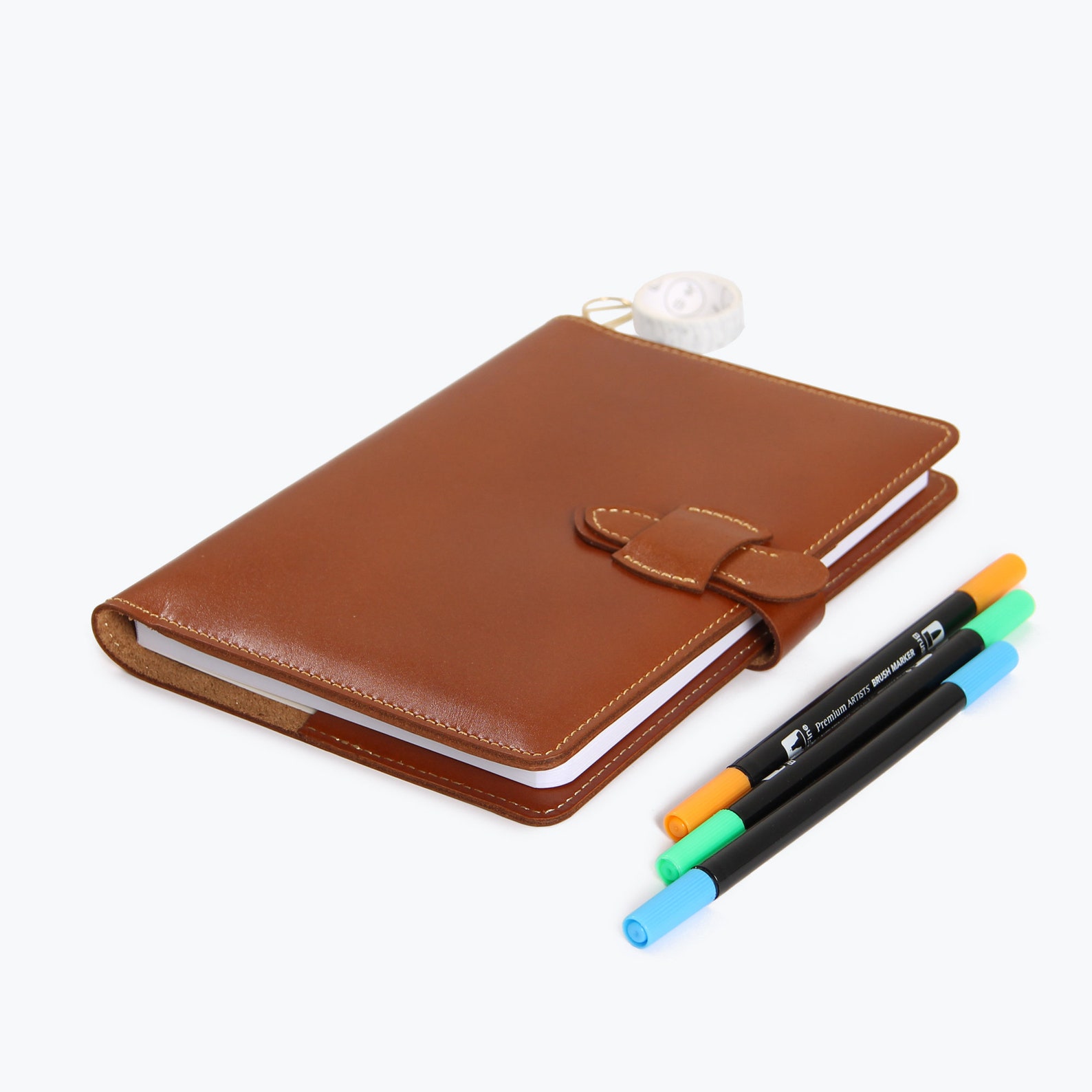 Refillable A5 Notebook Leather Journal Personalised Notebook Etsy