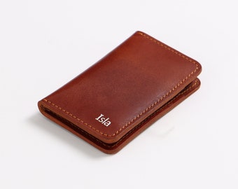 Leather Card Holder Credit Card Holder Mini Pocket Wallet