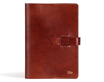 Personalized A5 Leather Journal - Refillable Notebook, Traveler's Journal