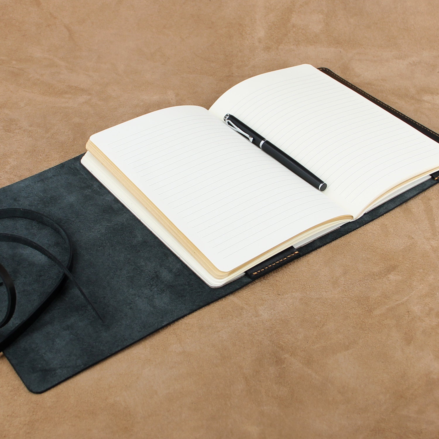 A5 Leather Personalised Notebook Leather Traveler's Etsy