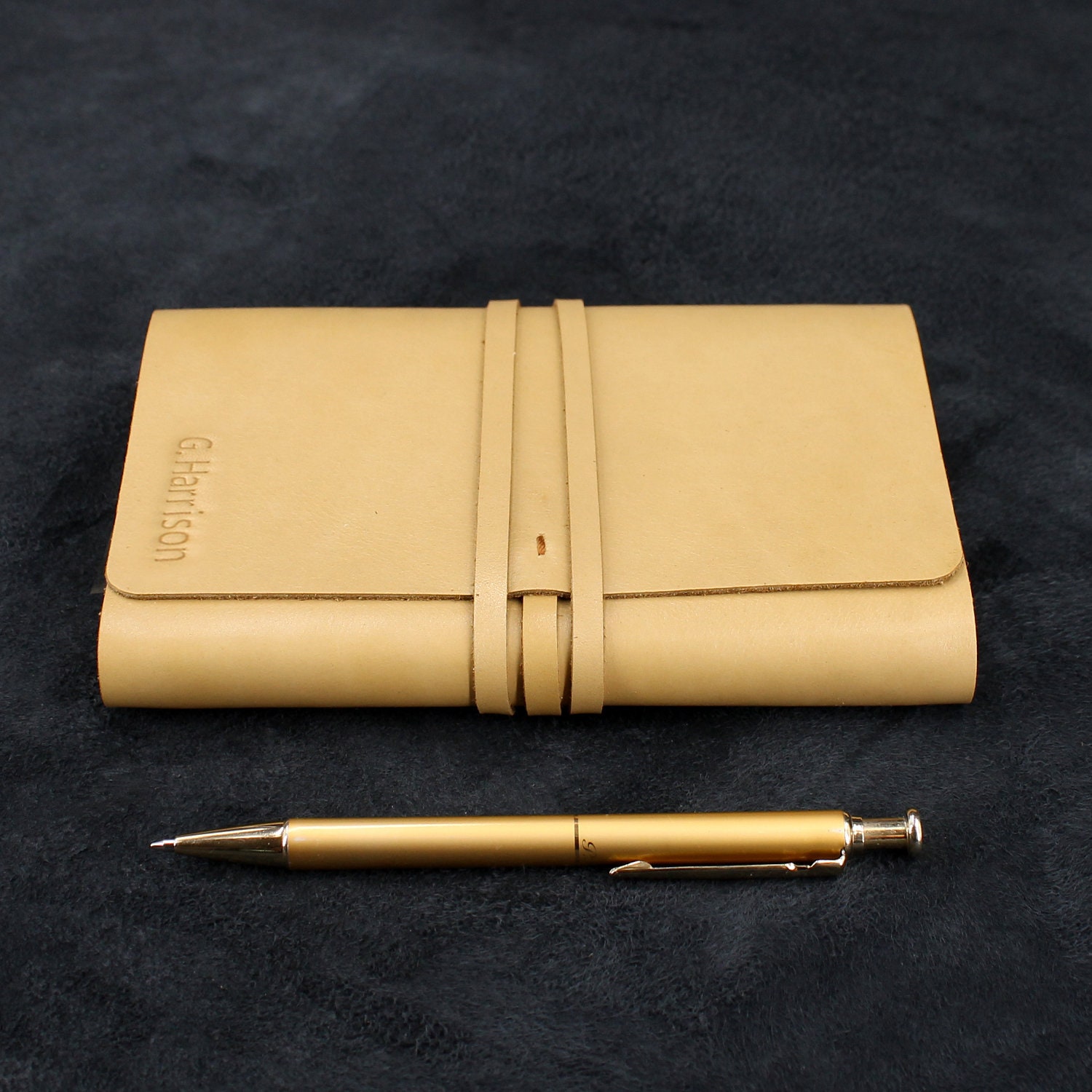 A6 Notebook Personalised Leather Journal Refillable Leather Etsy