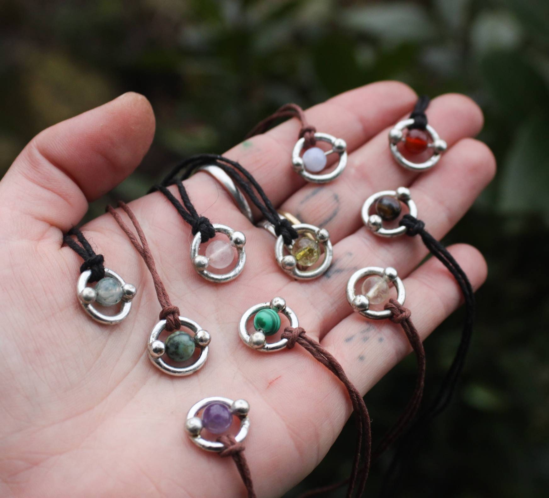 Customisable mini calming crystal spinner pendant | Anxiety relief | Meditation | Focus | ADHD | Sensory pendant | Healing crystal jewelry