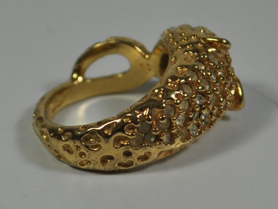 18Kt gold plated cheetah ring - image 6