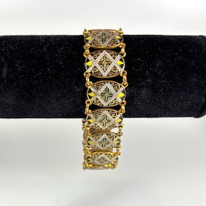 Pulsera de eslabones de damasco