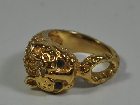 18Kt gold plated cheetah ring - image 4