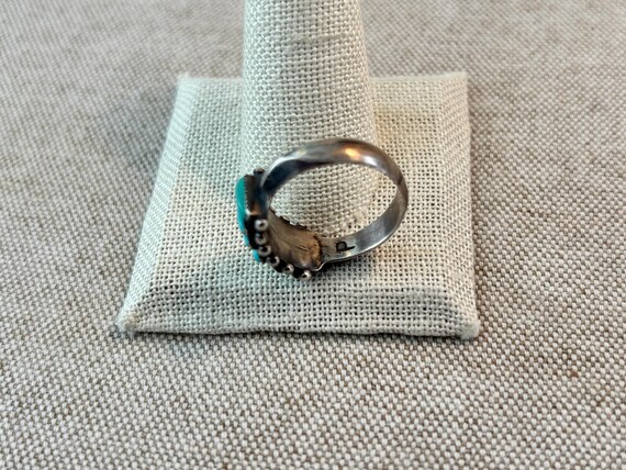 Zuni Petit Point sterling turquoise ring Size 8.5 - image 3