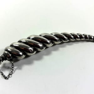 Victorian sterling crescent perfume holder
