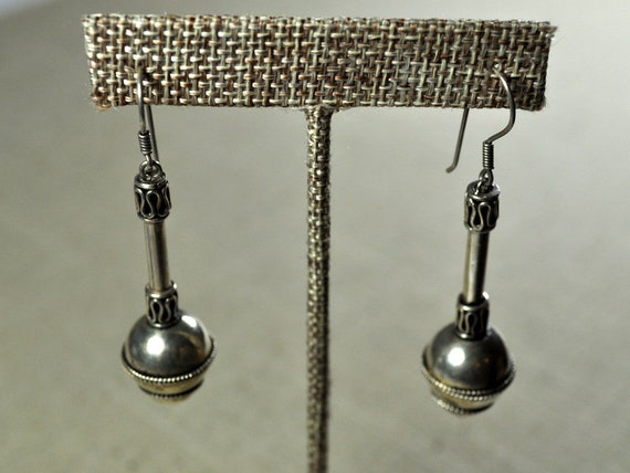 Sterling silver earrings, pierced earrings - image 2